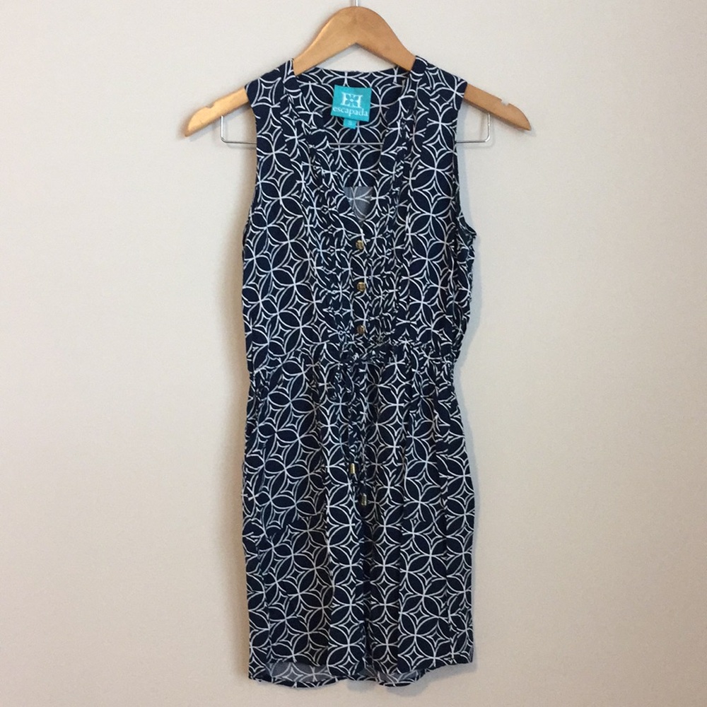 Escapada Navy Tank Top Dress (S)